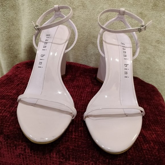 Gianni Bini KENZIE Patent Strappy Block Patent Chunky Heel Size 9 - Picture 5 of 8